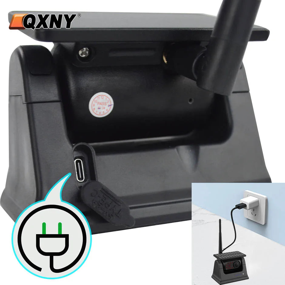 Wifi Solar Wireless Rear View Backup Camera IR Night Vision Waterproof Strong Magnet Base for RV Truck Car Lorry Camper Van
