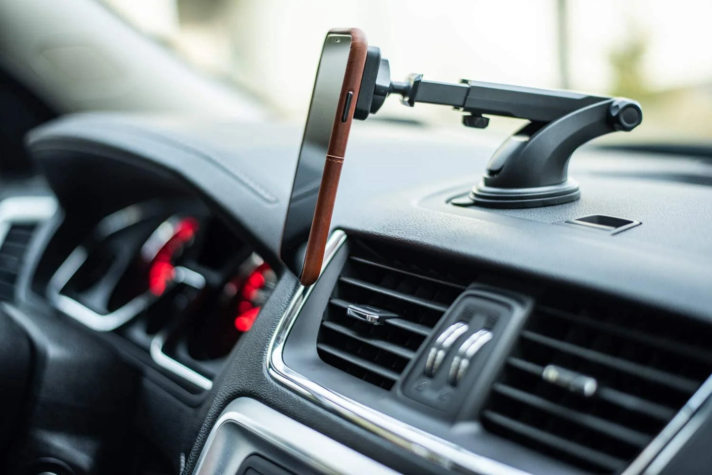 Dashpro Magno Mount 3.0 Series: Magnetic Car Mount for Dash with Suction Base, Magnet Head, and Long Range Adjustable Extension Arm