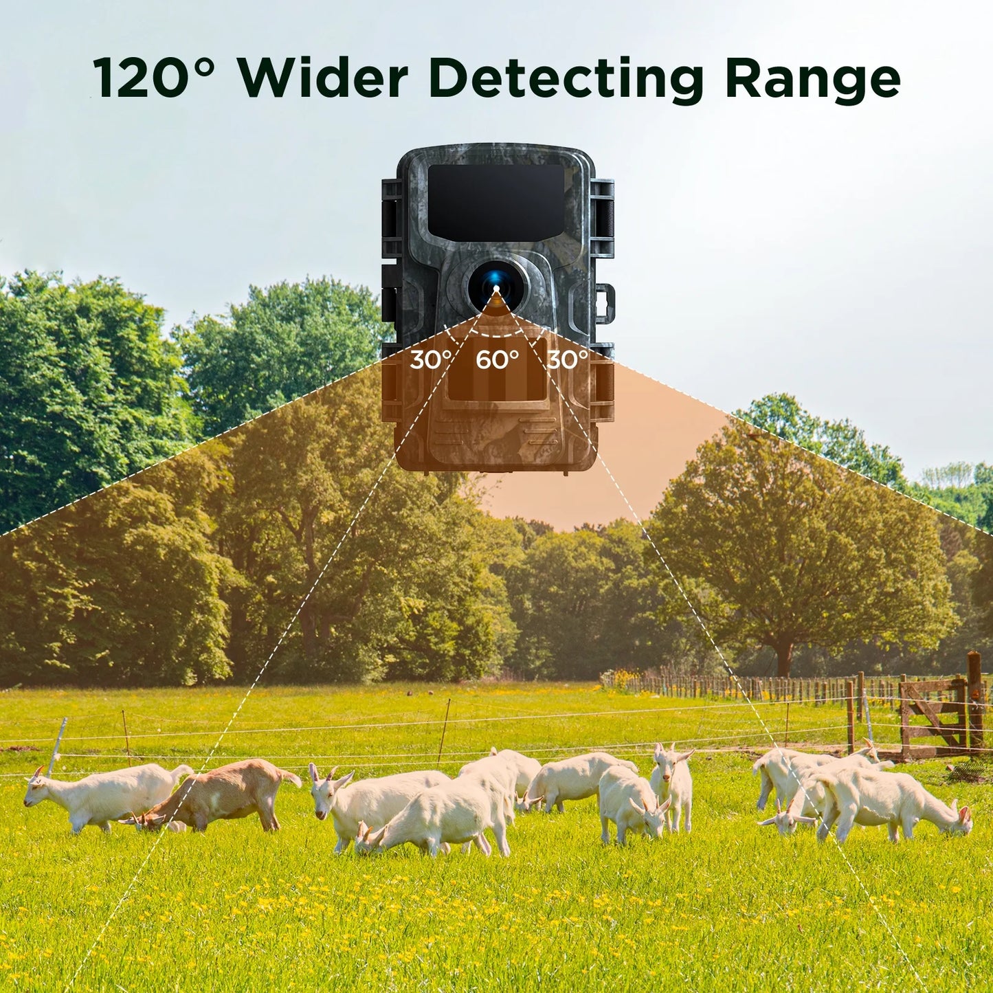 Trail Camera 4K 48MP Hunting Game Camera Infrared Night Vision Motion Activated Waterproof IP66 0.1S Trigger Time Lapse 2.0" LCD Trail Wildlife Cam Surveillance Monitors