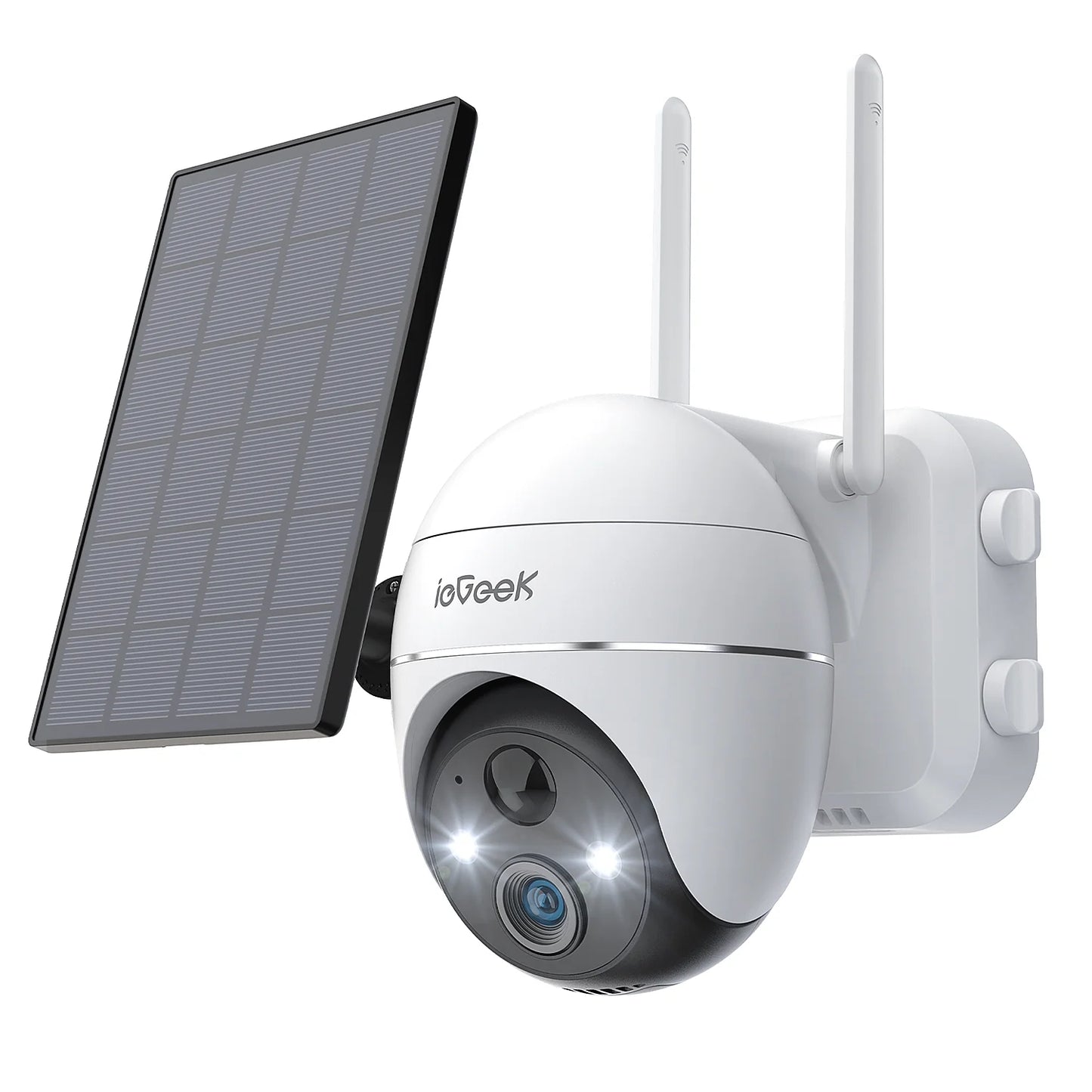 ZS-GX1S 2K/3MP PTZ Solar Wireless Outdoor Security Cameras, White