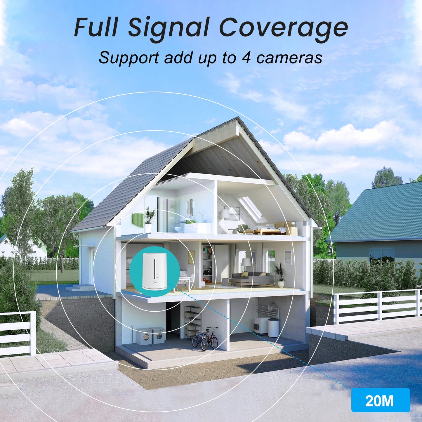 4MP Wifi Solar Battery Camera Kit Surveillance Security System Humanoid Detection Siren Alarm Outdoor Wireless Camera Set