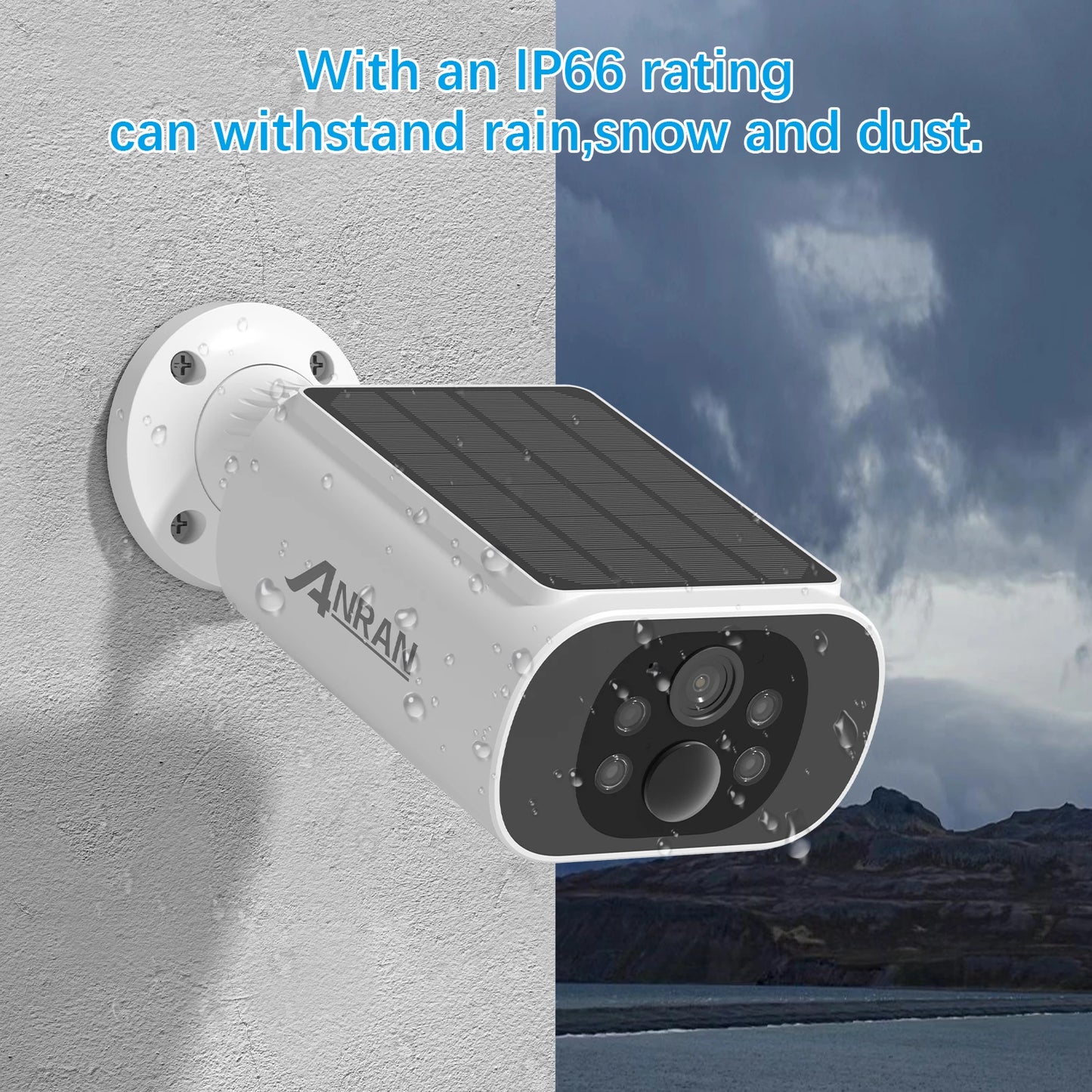 4MP Wifi Solar Battery Camera Kit Surveillance Security System Humanoid Detection Siren Alarm Outdoor Wireless Camera Set