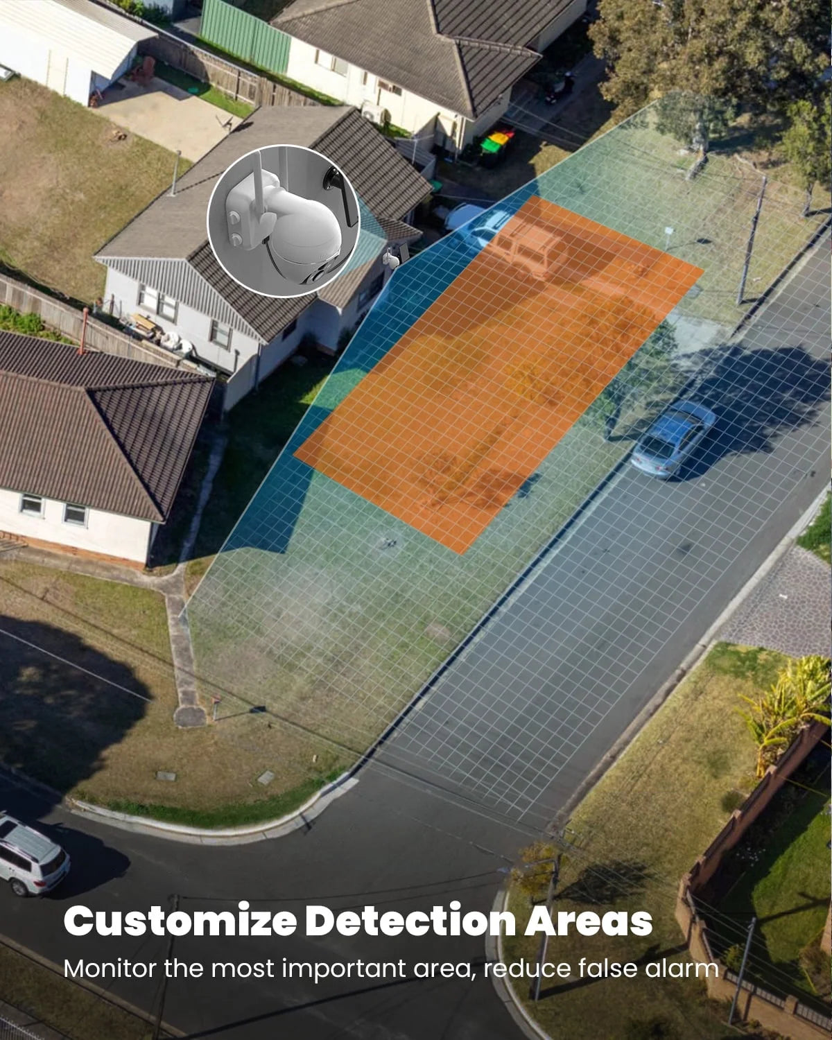 ZS-GX1S 2K/3MP PTZ Solar Wireless Outdoor Security Cameras, White
