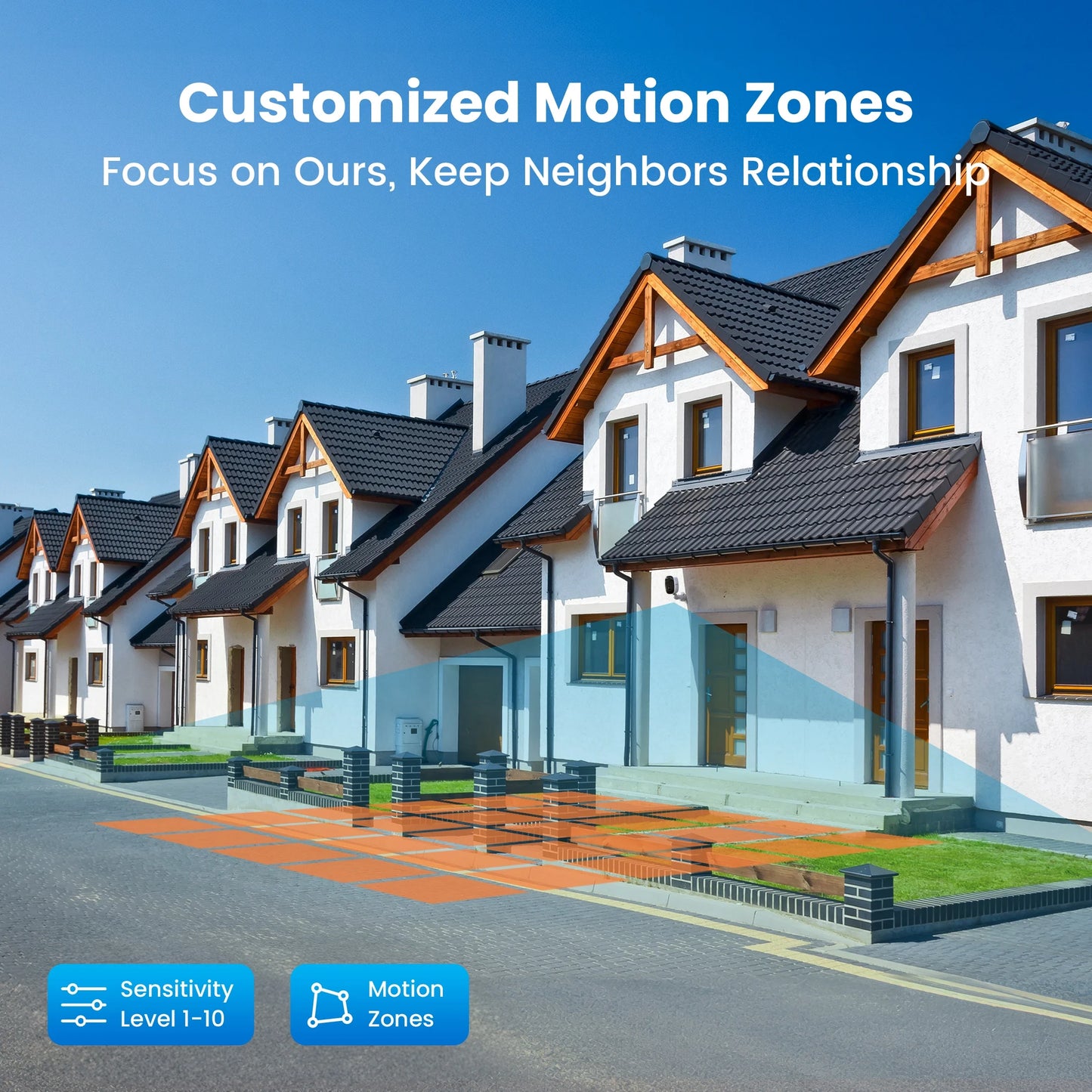 Solar Outdoor Security Cameras Wireless, 2K Color Night Vision, Surveillance with AI Detection, Work with Alexa Supports Only 2.4G WIFI