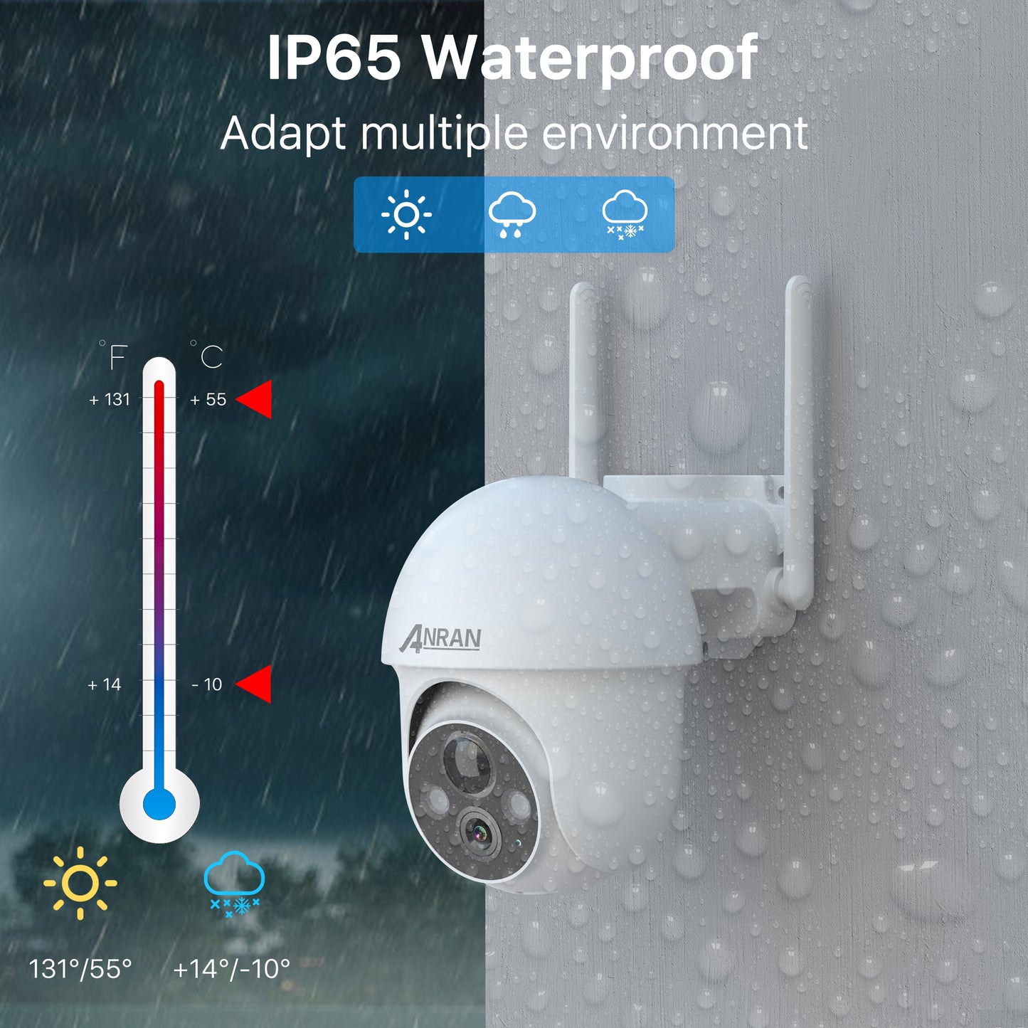 2K Solar Security Camera with Spotlight, 360ยฐ View Wireless Outdoor Camera, Waterproof PIR Detection, Rechargeable Battery Powered Home Surveillance Camera with Color Night Vision 2-Way Audio