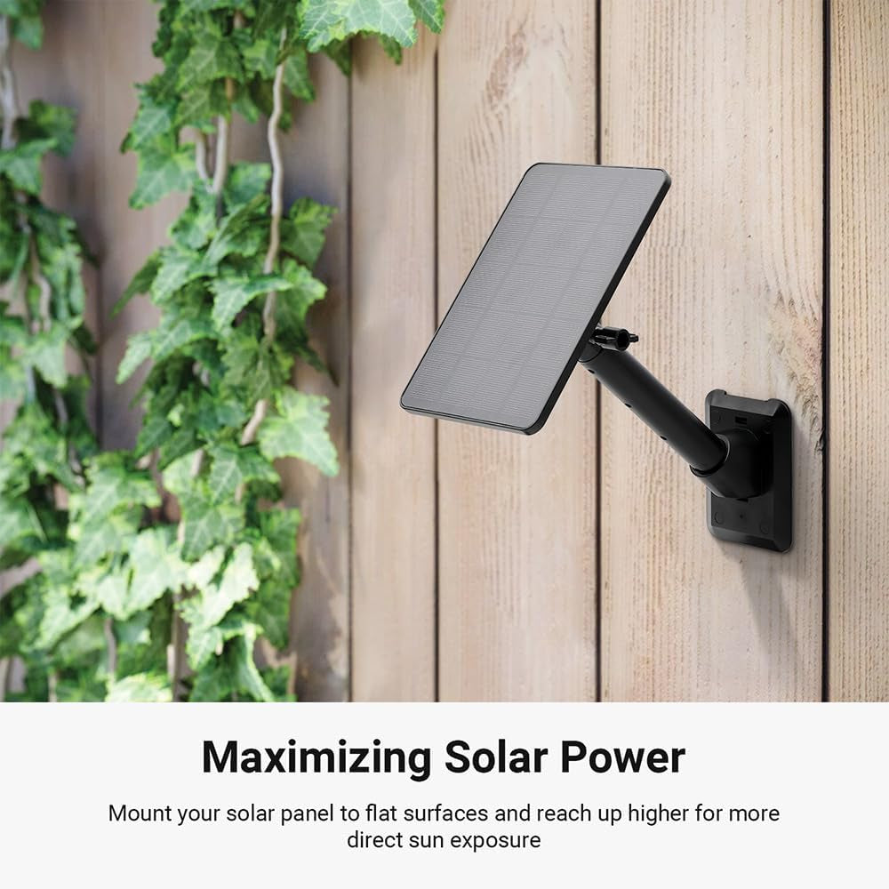 Universal Solar Panel Wall Mount for Ring, Eufy, Arlo, Wyze, Reolink Solar Panel