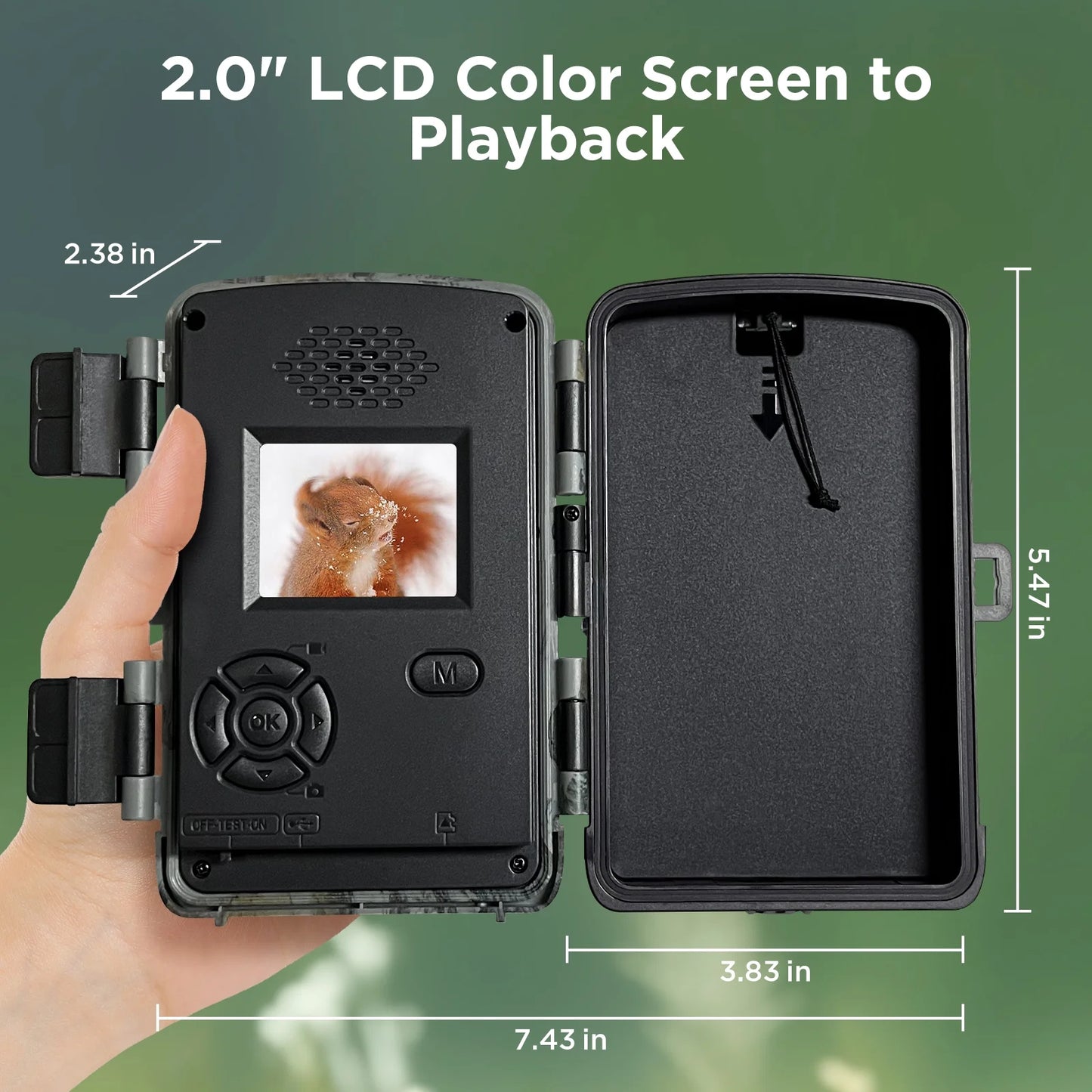 Trail Camera 4K 48MP Game Deer Hunting Camera with Night Vision Waterproof IP66 0.1S Trigger Time Latest Sensor Motion 120° Wide Angel Time-Lapse Trail Cam for Wildlife Monitor 2.0"LCD