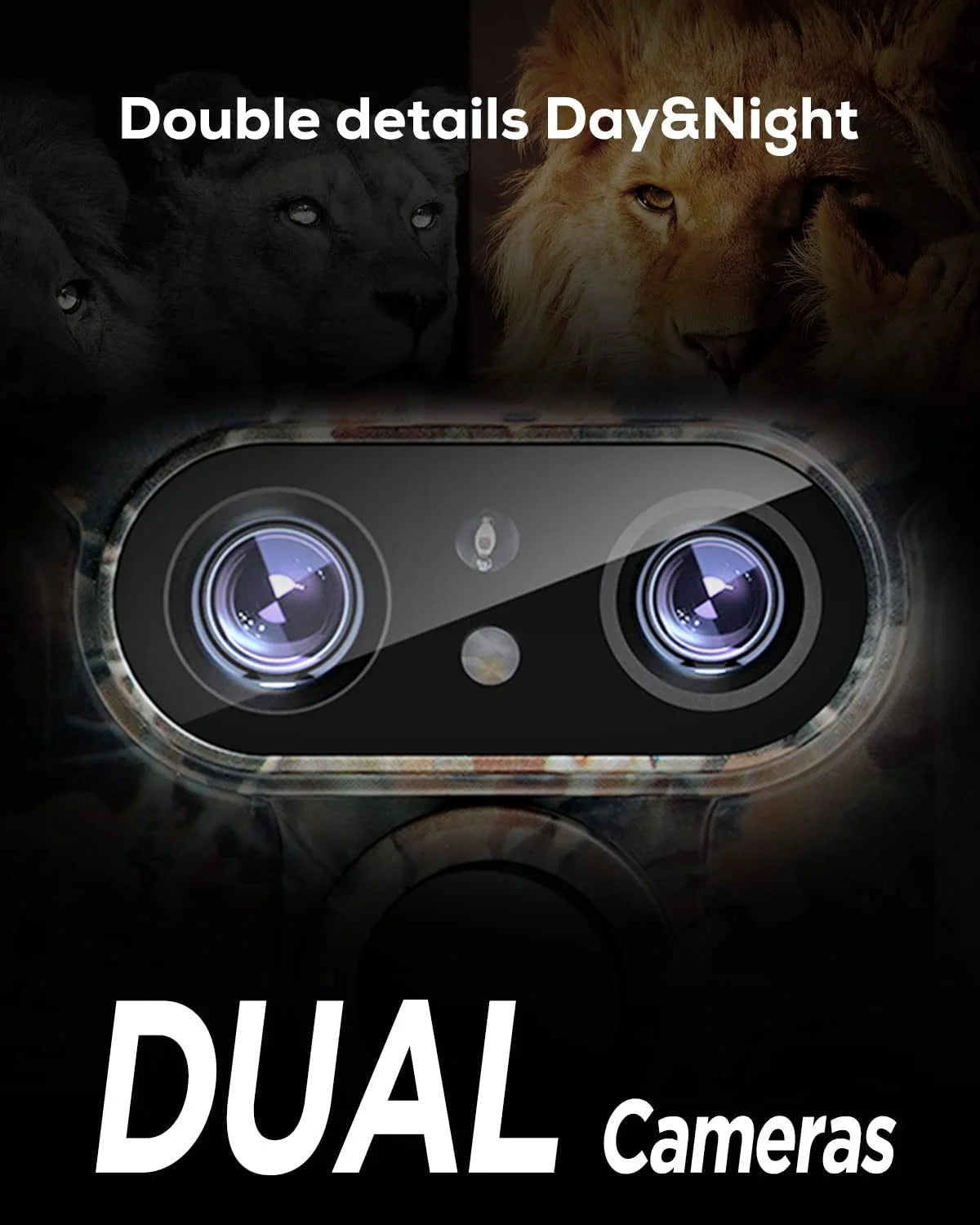 Trail Camera 4K 48MP with Wifi Bluetooth Dual-Lens and Starlight Night Vision