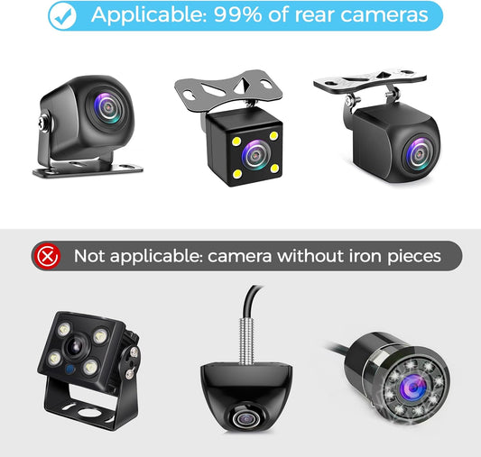 Rear Camera Mount(2 Pcs),Universal Rear Window Camera Mount,Adjustable Back Windshield Backup Camera Mount,Dash Cam Rearview Camera Bracket,Car Recorder Mirror Cam Reverse Camera Holder