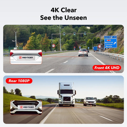 Dash Cam for Cars, 4K/2.5K Full HD Car Camera Dash Cam, 3.16” IPS Screen Dash Cam, Dashcam Built-In Wi-Fi GPS, Night Vision, Loop Recording, Vehicle, Parking Mode, Free 32GB Card