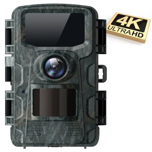Trail Camera 4K 48MP Game Deer Hunting Camera with Night Vision Waterproof IP66 0.1S Trigger Time Latest Sensor Motion 120Â° Wide Angel Time-Lapse Trail Cam for Wildlife Monitor 2.0"LCD