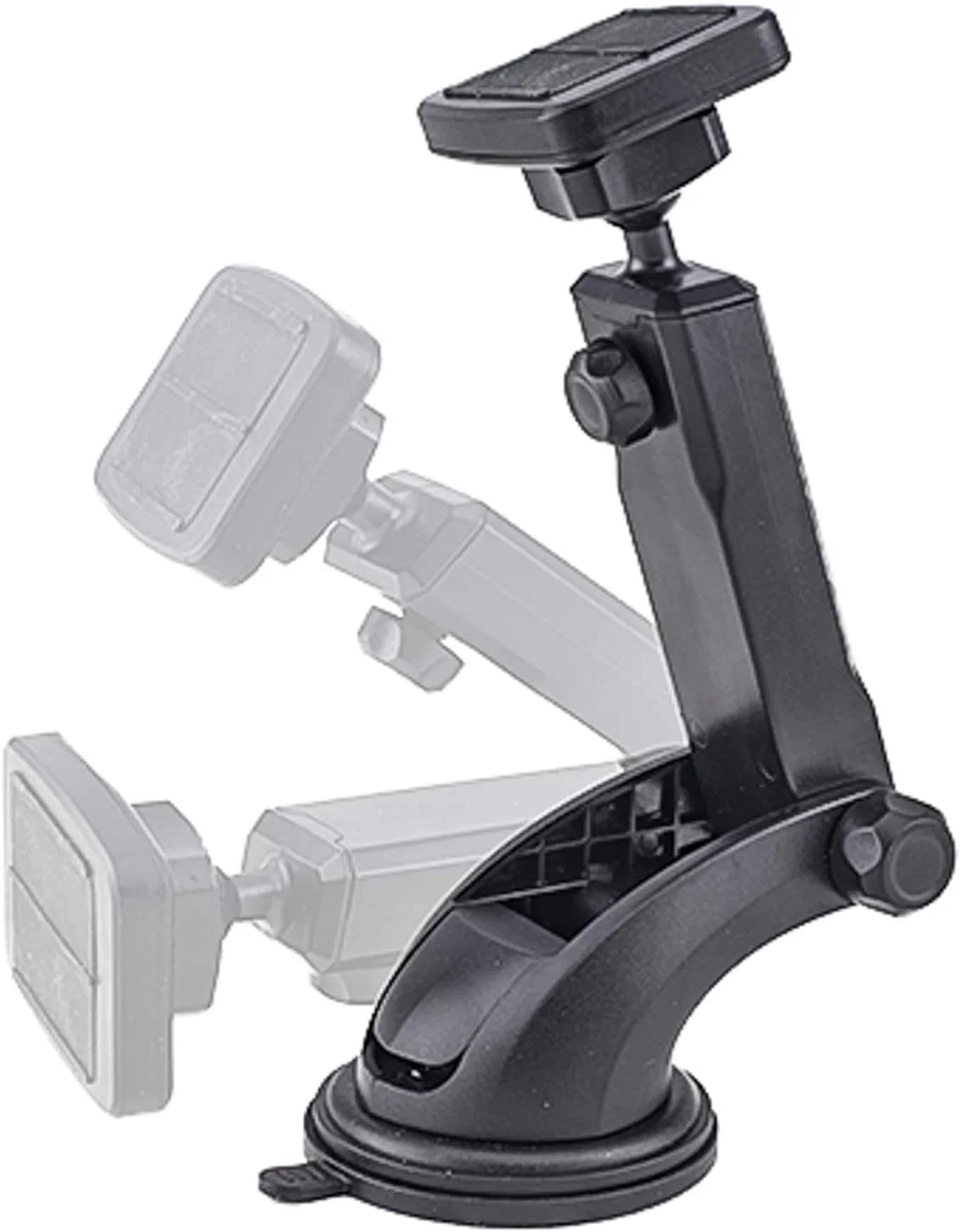Dashpro Magno Mount 3.0 Series: Magnetic Car Mount for Dash with Suction Base, Magnet Head, and Long Range Adjustable Extension Arm