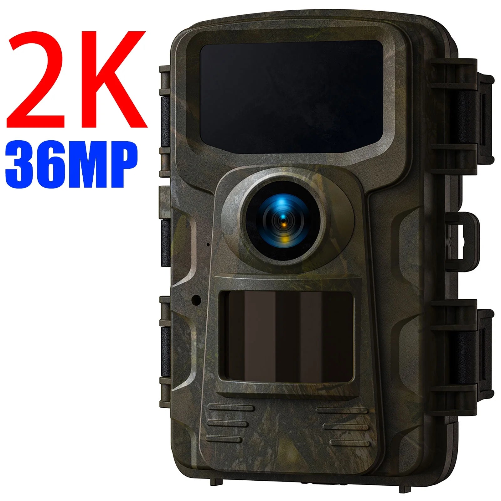 Trail Camera 2K 36MP Game Camera with Infrared Night Vision Waterproof 65FT Motion Activated Wildlife Scouting Hunting Deer Trail Cam with 120° Wide Angle Lens 2.0"LCD