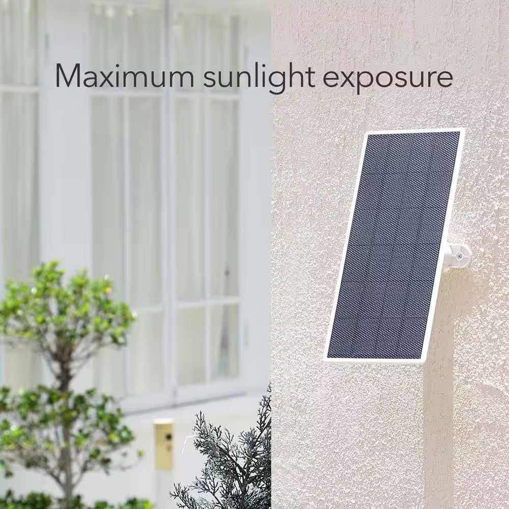 Solar Panel for Google Nest Cam (Battery) with 2.5-Watt Solar Power - Made for Google Nest