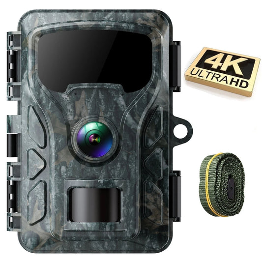 TC30 Trail Camera 4K 48MP Deer Game Hunting Camera with Infrared Sensors Motion Activated Night Vision Waterproof for Wildlife Trail Monitor